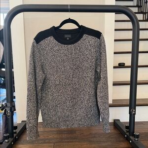 Club Monaco Black and Gray Sweater